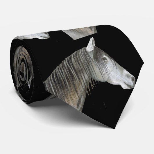 Graupferd Krawatte (Gerollt)