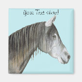 Graupferd Magnet (Vorne)