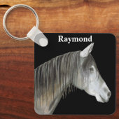 Graupferd Schlüsselanhänger (Vorderseite)