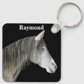 Graupferd Schlüsselanhänger (Rückseite)