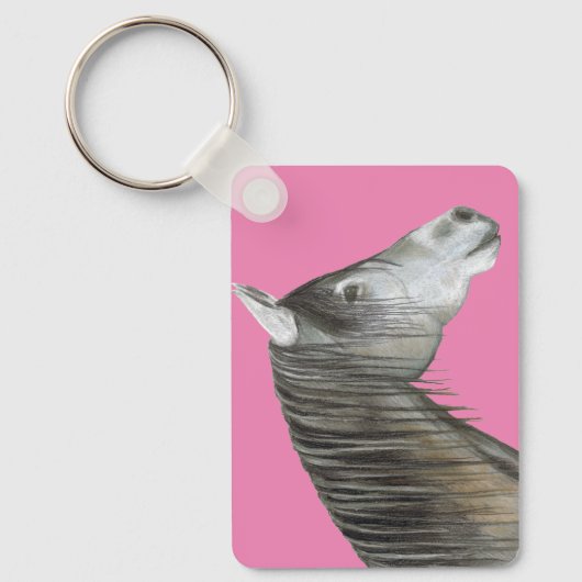 Graupferd Schlüsselanhänger (Vorderseite)