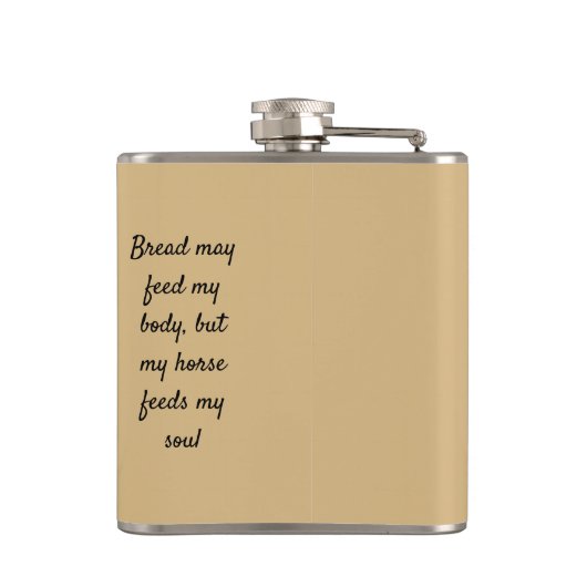 Graupferd und Bräutigam OTTB Trinkflasche Flachmann (Rückseite)