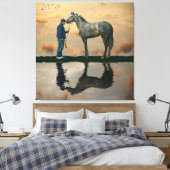 Graupferd und Gräuel OTTB gearbeitete Leinwand dru (Insitu (Schlafzimmer))