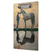 Graupferd und Graupappe OTTB Klemmbrett (Links)