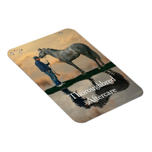 Graupferd und Groom OTTB Flexible Magnet (Rechte Seite)