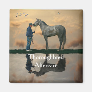 Graupferd und Groom OTTB Magnet