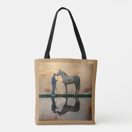 Graupferd und Groom OTTB Tasche (Rückseite)