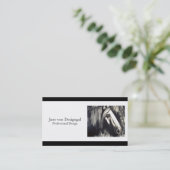 Graupferd Visitenkarte (Stehend Vorderseite)