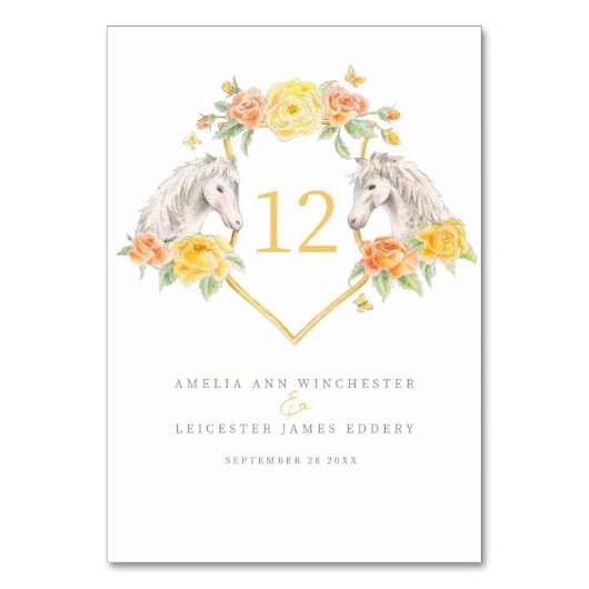 Graupferde und Gelbrosen, Monogramm Tischnummer (Rückseite)