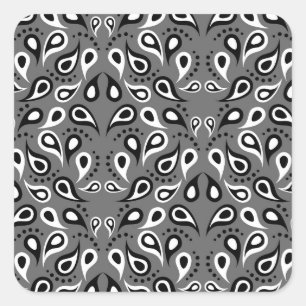 Graupisley-Aufkleber Quadratischer Aufkleber