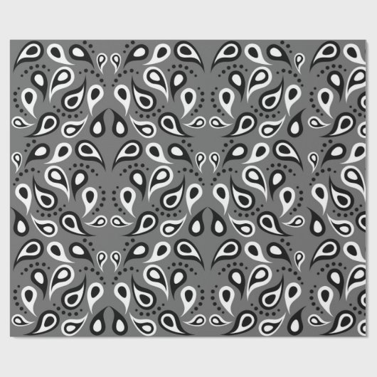 Graupisley-Packpapier Geschenkpapier (Flach)