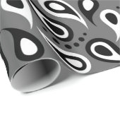 Graupisley-Packpapier Geschenkpapier (Rolleneckpunkt)