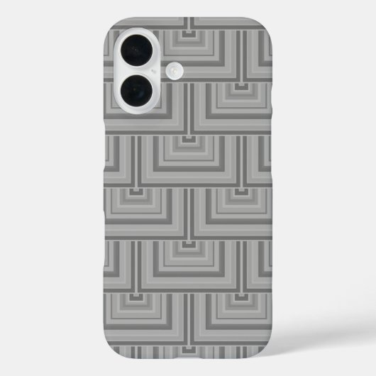 Grauquadratische Waage Case-Mate iPhone Hülle (Rückseite)