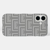 Grauquadratische Waage Case-Mate iPhone Hülle (Rückseite (Horizontal))