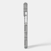 Grauquadratische Waage Case-Mate iPhone Hülle (Rückseite / Links)