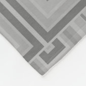 Grauquadratische Waage Fleecedecke (Ecke)