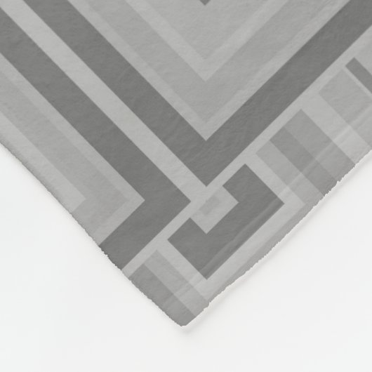 Grauquadratische Waage Fleecedecke (Ecke)