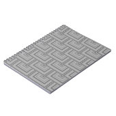 Grauquadratische Waage Notizblock (Linke Seite)