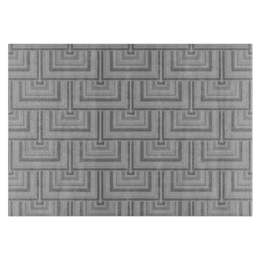 Grauquadratische Waage Schneidebrett (Vorderseite)