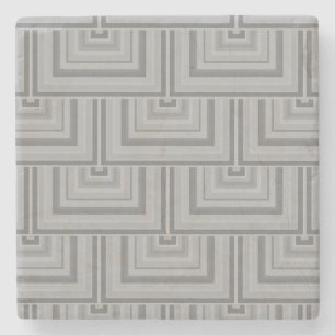 Grauquadratische Waage Steinuntersetzer