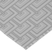 Grauquadratische Waage Tischdecke (Schrägansicht)