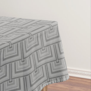 Grauquadratische Waage Tischdecke