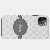 Grauquatrefolie Personalisiert Case-Mate iPhone Hülle (Rückseite (Horizontal))