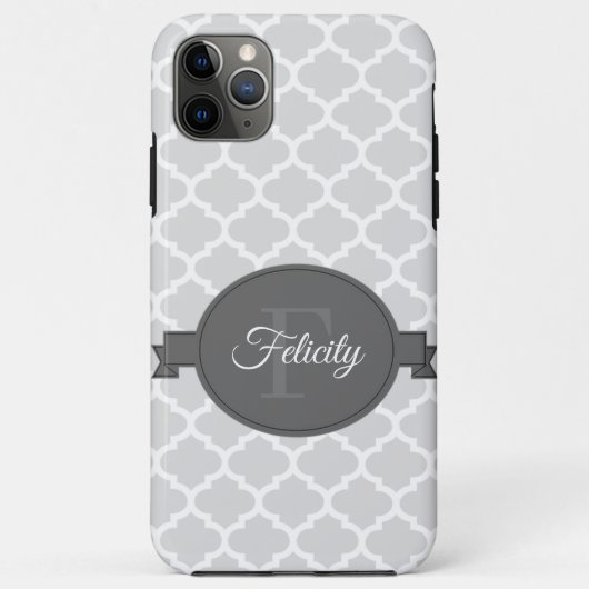Grauquatrefolie Personalisiert Case-Mate iPhone Hülle (Rückseite)