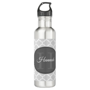 Grauquatrefolie Personalisiert Edelstahlflasche