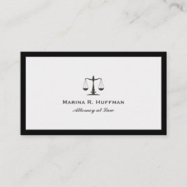 Graurahmen Justizskala Beruflich Visitenkarte