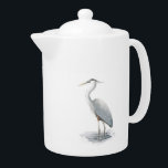 Graureiher<br><div class="desc">Dieser Entwurf ist von meiner ursprünglichen Aquarellillustration eines Graureihers. Dieser schöne Vogel ist ein reizender Anblick,  und sein würdevolles Form- und Schiefergraugefieder stellen diese friedliche und nützliche Teekanne ein einzigartiges und elegantes Stück der Natur für Ihr Zuhause und Küche - oder für ein spezielles Geschenk her.</div>