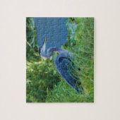 Graureiher am Teich-Puzzlespiel Puzzle (Vertikal)
