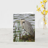 Graureiher-Anmerkungs-Karte Karte (Gelbe Blume)