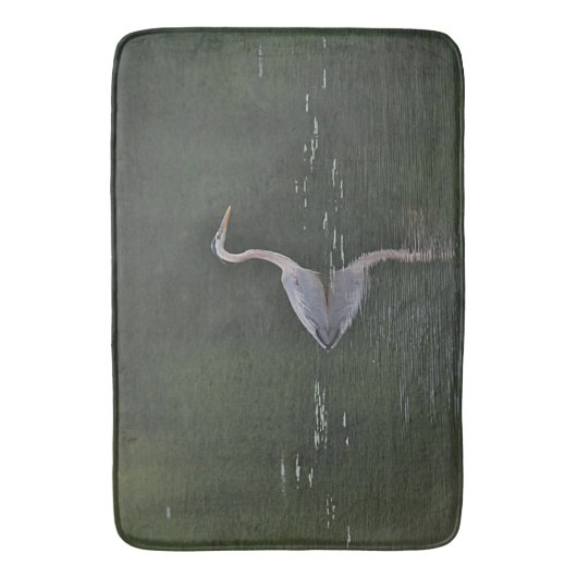 Graureiher Badematte (Vorderseite Vertikal)