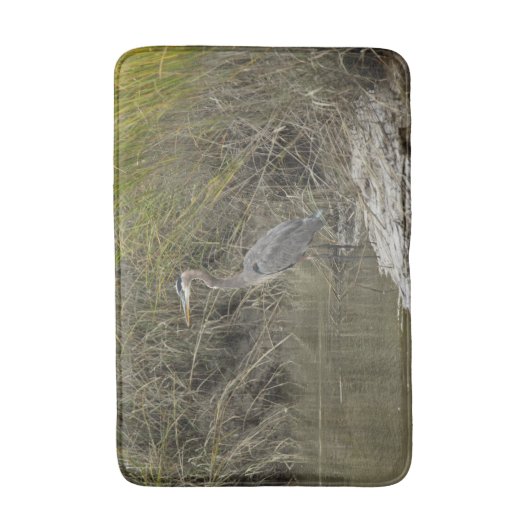 Graureiher Badematte (Vorderseite Vertikal)