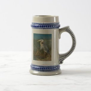 Graureiher Bierglas