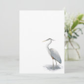 Graureiher-Einladung Einladung (Stehend Vorderseite)