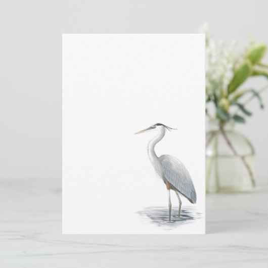 Graureiher-Einladung Einladung (Stehend Vorderseite)