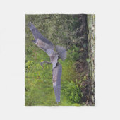 Graureiher Fleecedecke (Vorderseite)