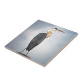 Graureiher Fliese (Seite)