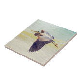 Graureiher Fliese (Seite)