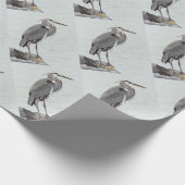 Graureiher Geschenkpapier (Ecke)