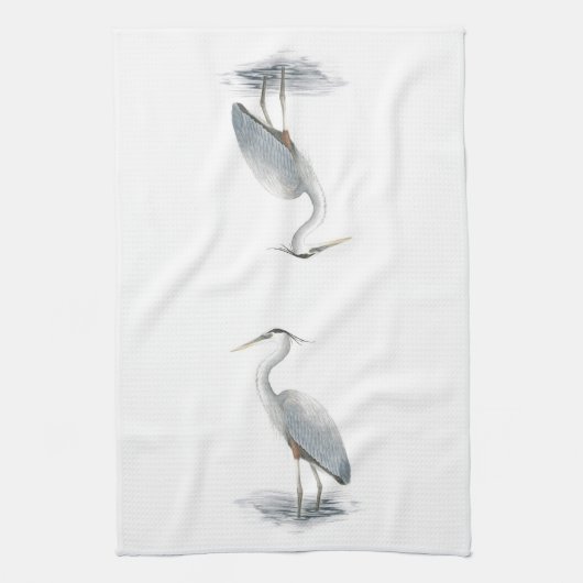 Graureiher-Geschirrtuch Handtuch (Vertikal)