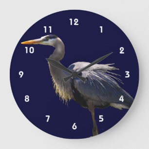 Graureiher Große Wanduhr