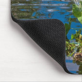 Graureiher im See Mousepad (Ecke)