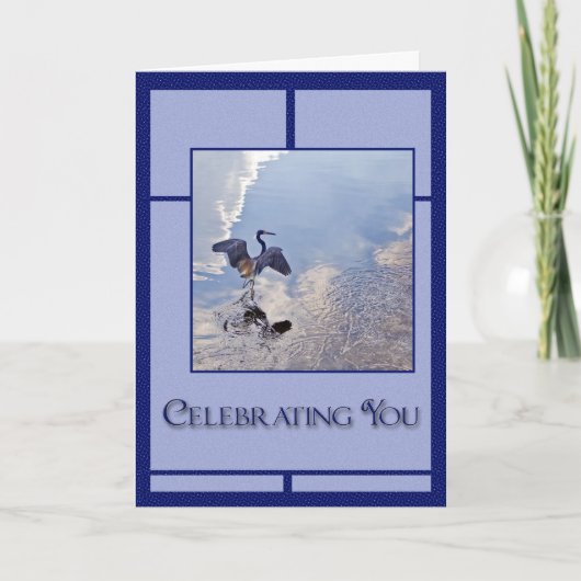 Graureiher Karte (Vorderseite)