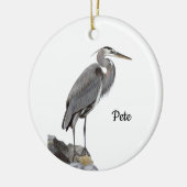 Graureiher Keramik Ornament (Links)