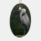 Graureiher Keramik Ornament (Links)