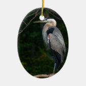 Graureiher Keramik Ornament (Vorne)