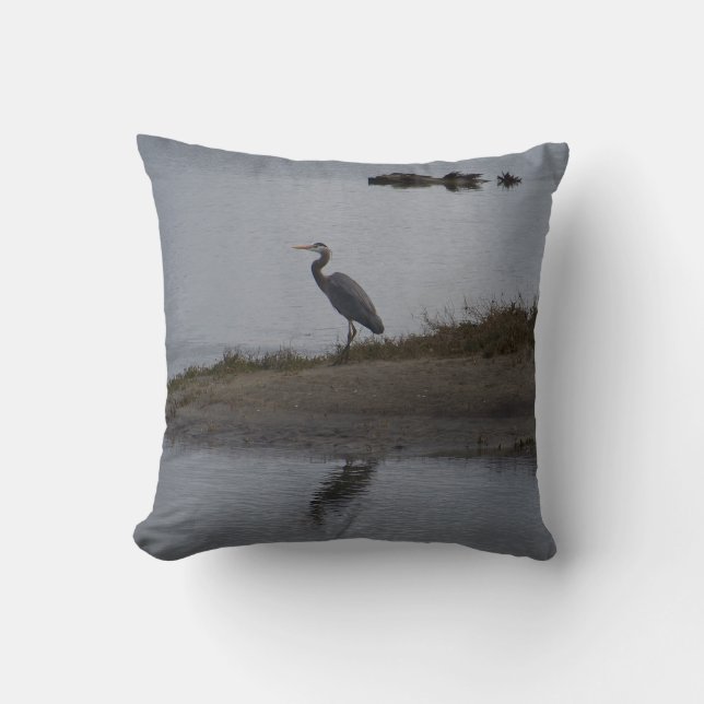Graureiher Kissen (Vorderseite)